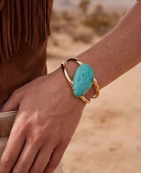 Ettika Gold-Plated Desert Tide Cuff Bracelet