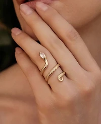 Ettika Gold-Plated Serpentina Ring