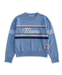 Hang Men's and Women's Light Blue x Tennessee Titans Jacquard Knit Sweater