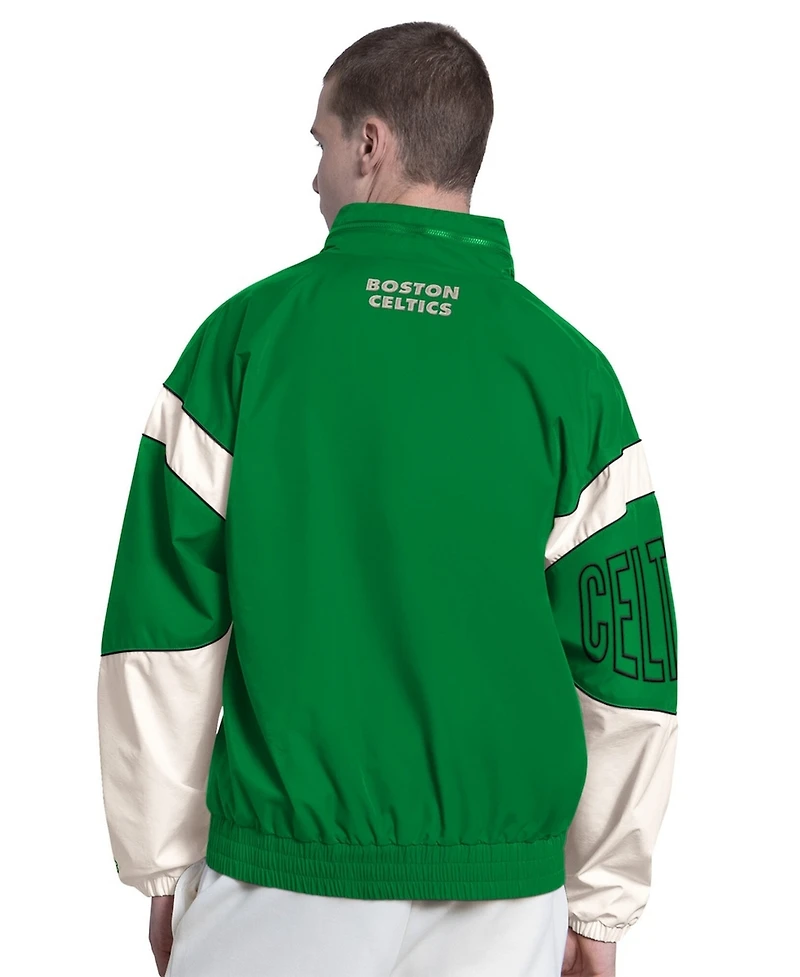 Starter Men's Green Boston Celtics The Gust Full-Zip Hooded Jacket