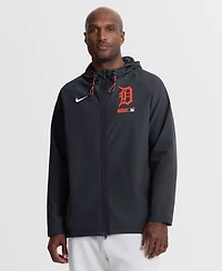 Nike Men's Navy Detroit Tigers Authentic Collection Raglan Therma-fit Full-Zip Hooded Jacket