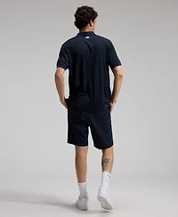 Nike Men's Navy Washington Nationals Authentic Collection Striped Victory Dri-fit Polo Shirt