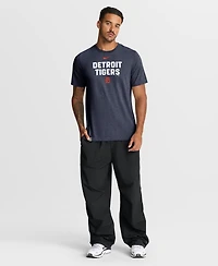 Nike Men's Heather Navy Detroit Tigers Stacked Tri-Blend T-Shirt