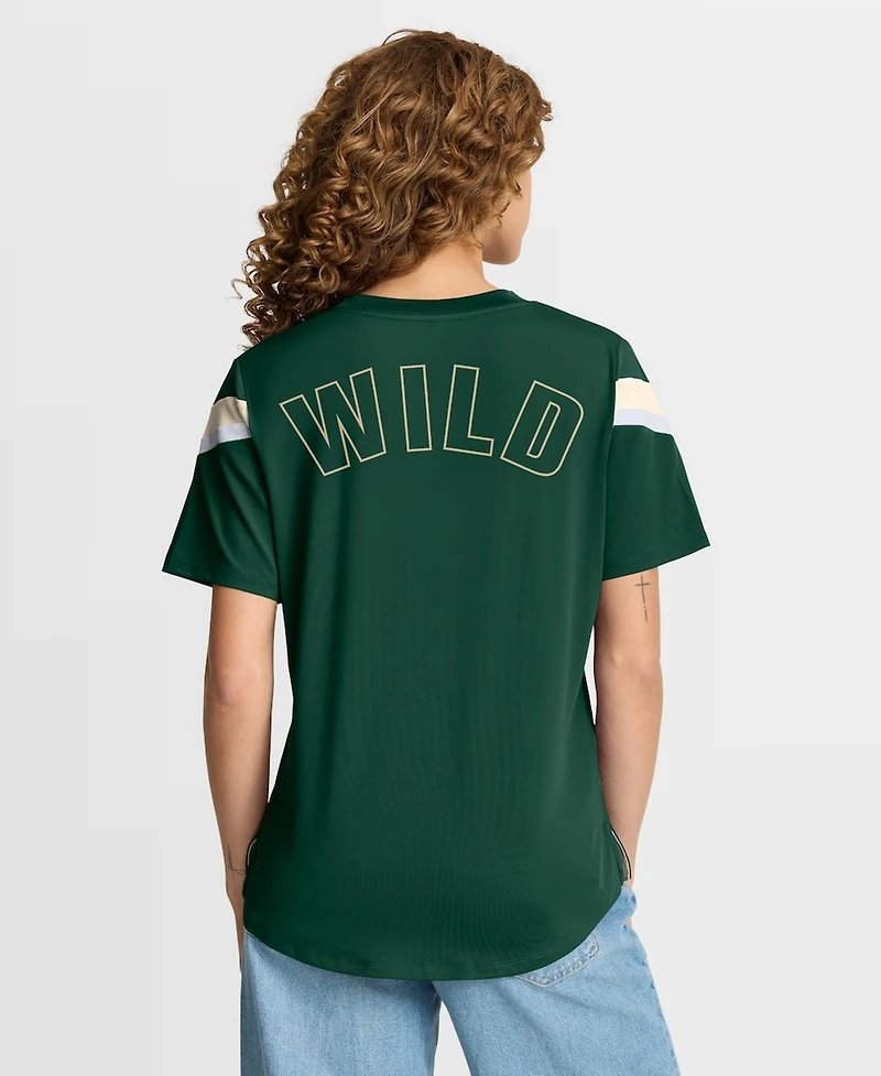 Fanatics Women's Green Minnesota Wild Offside Athena T-Shirt