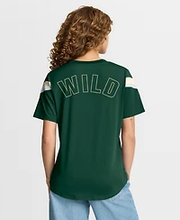 Fanatics Women's Green Minnesota Wild Offside Athena T-Shirt