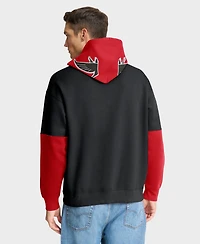 Fanatics Men's Black Atlanta Falcons Helmet Retro Pullover Hoodie