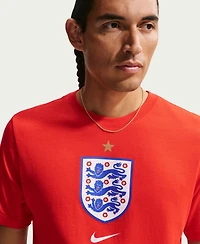 Nike Men's Red England National Team Crest T-Shirt