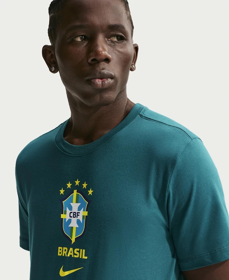 Nike Men's Green Brazil National Team Crest T-Shirt