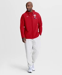 Nike Men's Red Philadelphia Phillies Authentic Collection Raglan Therma-fit Full-Zip Hooded Jacket