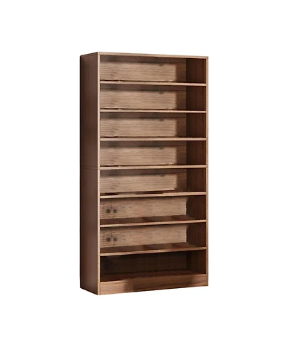 Slickblue Freestanding 9-Tier Bookshelf Organizer for Home or Office Display