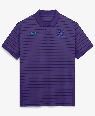 Nike Men's Purple/Black Arizona Diamondbacks Authentic Collection City Connect Striped Victory Dri-fit Polo Shirt
