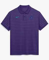 Nike Men's Purple/Black Arizona Diamondbacks Authentic Collection City Connect Striped Victory Dri-fit Polo Shirt