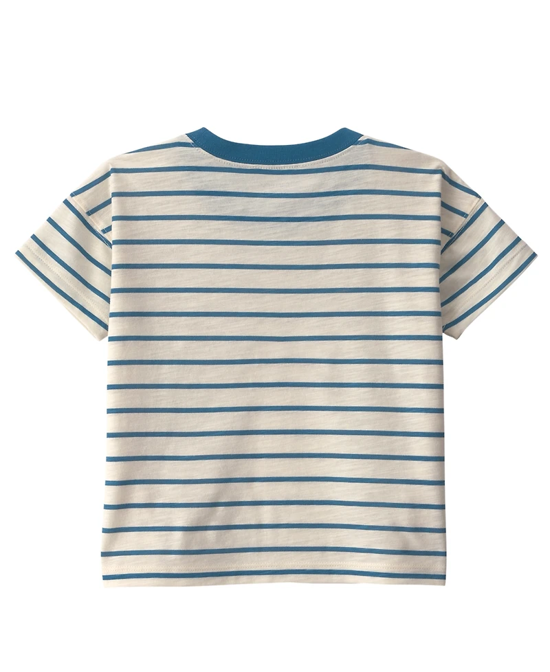 Carter's Toddler Boys' 2T-5T Striped Short-Sleeve T-Shirt and Pant, 2-Piece Set