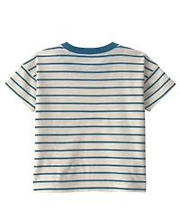 Carter's Toddler Boys' 2T-5T Striped Short-Sleeve T-Shirt and Pant, 2-Piece Set