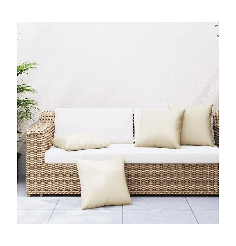 vidaXL Throw Pillows 4 pcs 23.6"x23.6" Fabric