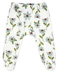 Baby Mode Girls' Long-Sleeve Top pant and Cap, 3-Piece Set