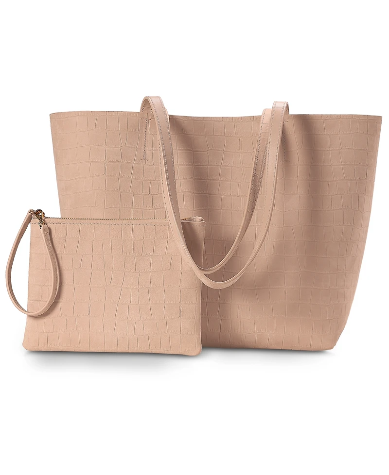 GiGi New York Hunter Nubuck Leather Extra-Large Tote Handbag