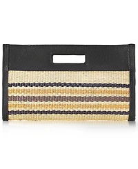 GiGi New York Remy Raffia Medium Clutch Handbag