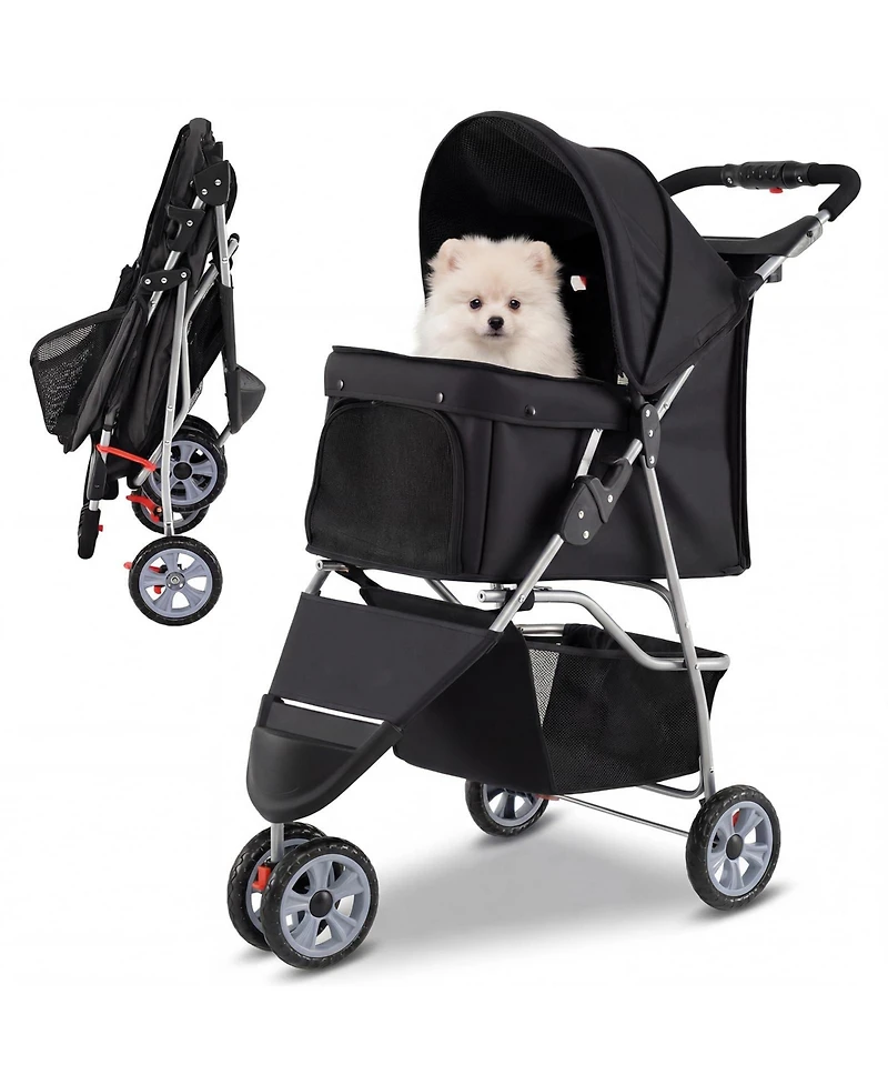 Cozito Wheel Pet Stroller for Small Dogs and Cats up to 33 lbs