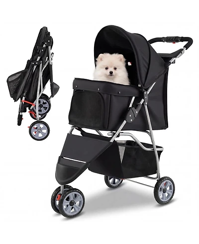 Cozito Wheel Pet Stroller for Small Dogs and Cats up to 33 lbs