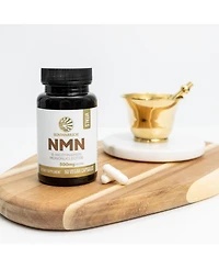 Sunwarrior Nmn Capsules 500 Milligram for Cellular Energy and Healthy Aging Support, Formula, 60 Capsules
