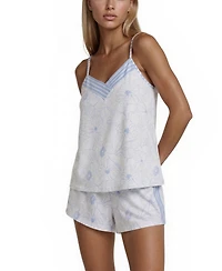 Vera Bradley Women's Mix Match V-Neck Top and Pull-On Shorts, 4-Piece set