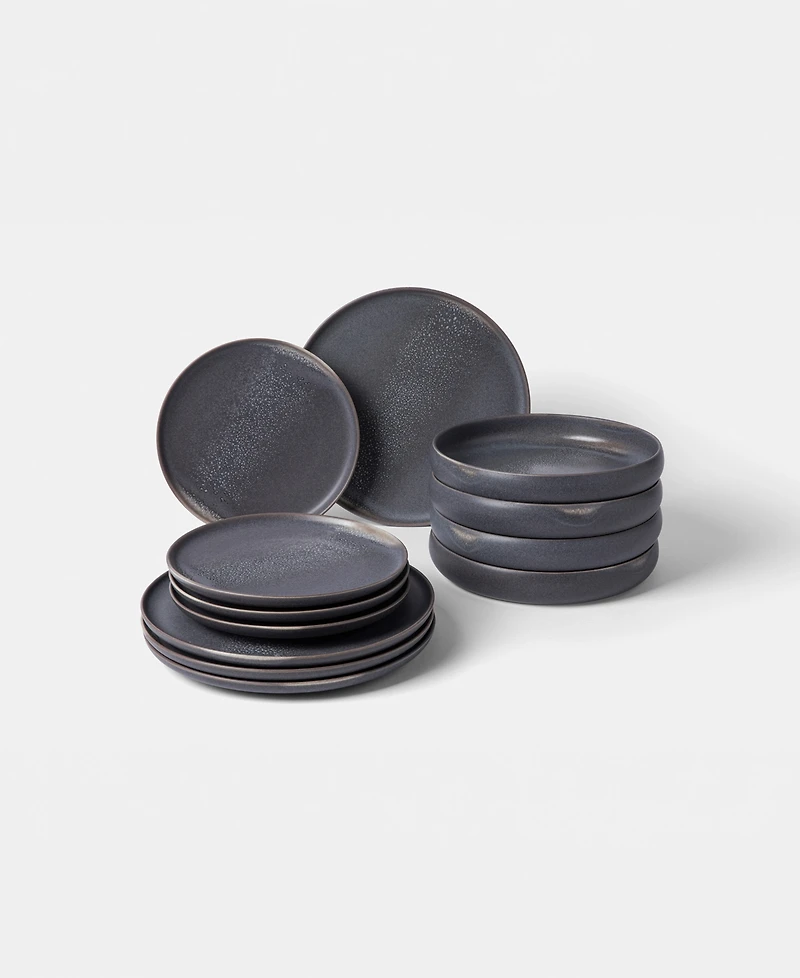 Fortessa Cloud Terre Iceland 12-Piece Dinnerware Set, Service for 4