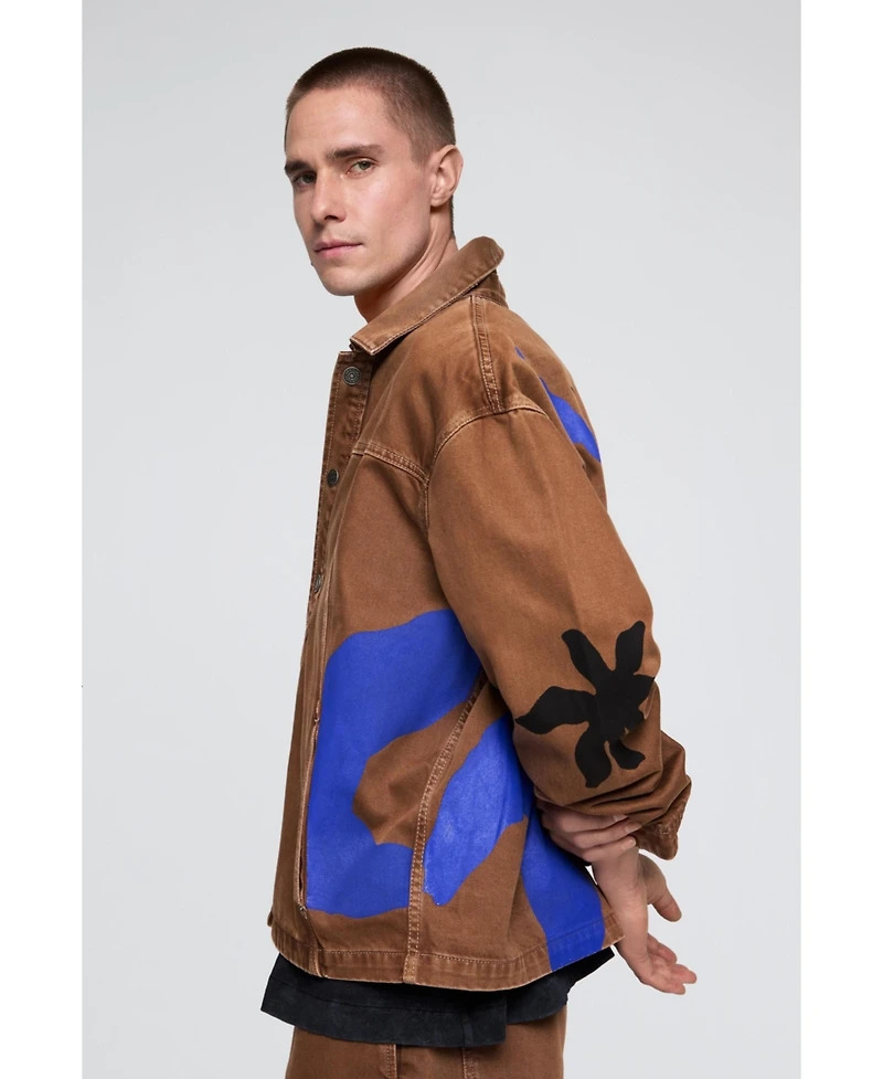 Desigual Men's Printed jacket with suns