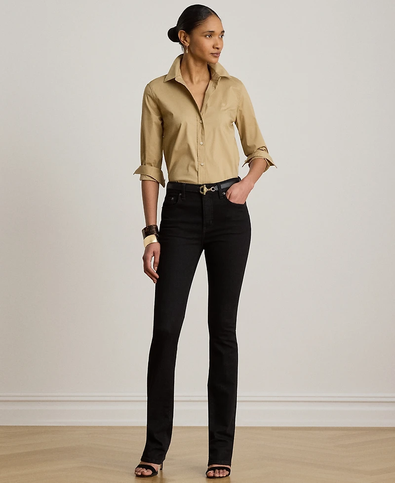 Lauren Ralph Petite Classic-Fit Point Collar Shirt