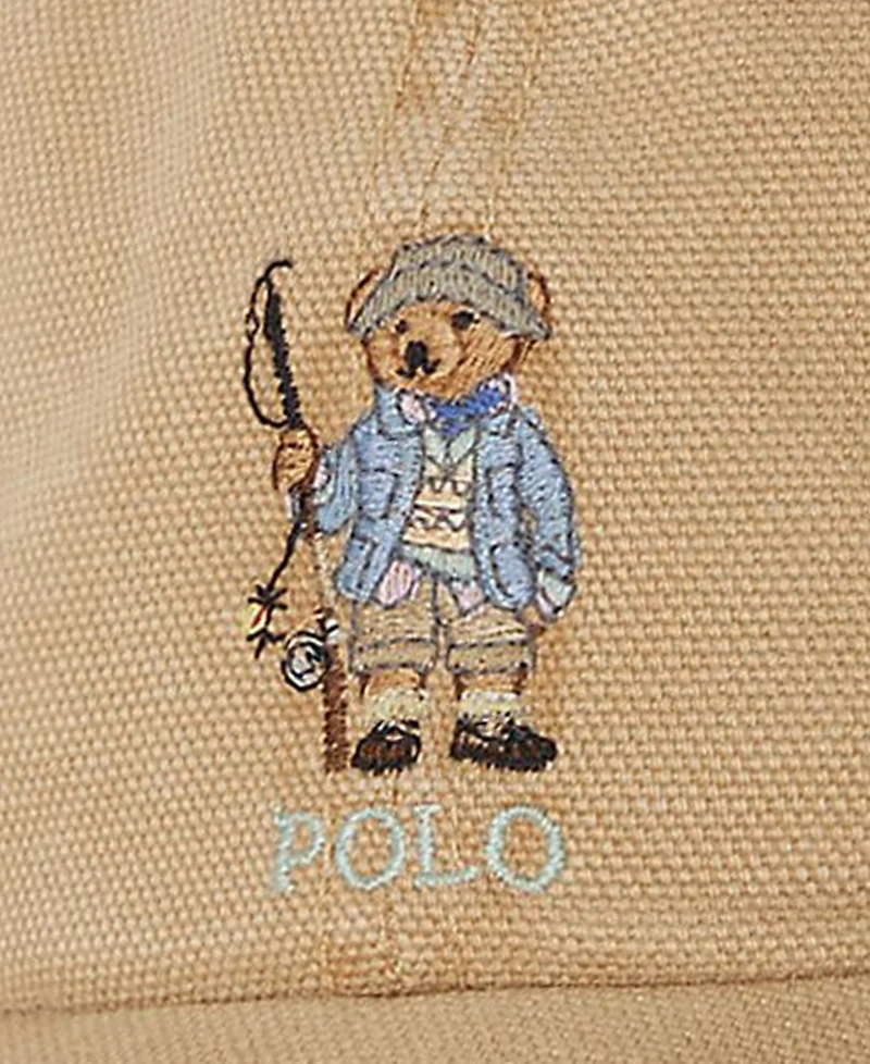 Polo Ralph Lauren Boys' 8-20 Polo Bear Canvas Ball Cap
