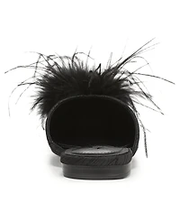 Sam Edelman Women's Khai Feather Slip-On Mule Flats