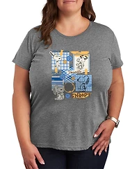 Hybrid Apparel Plus Peanuts Snoopy Fashion Sketchbook Graphic T-Shirt