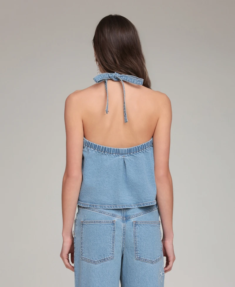 Avec Les Filles Women's Halter V-Neck Vest