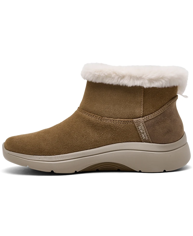 Skechers Women's Slip-Ins: Go Walk Arch Fit 2.0 - Cozy Stride Ankle Boots from Finish Line