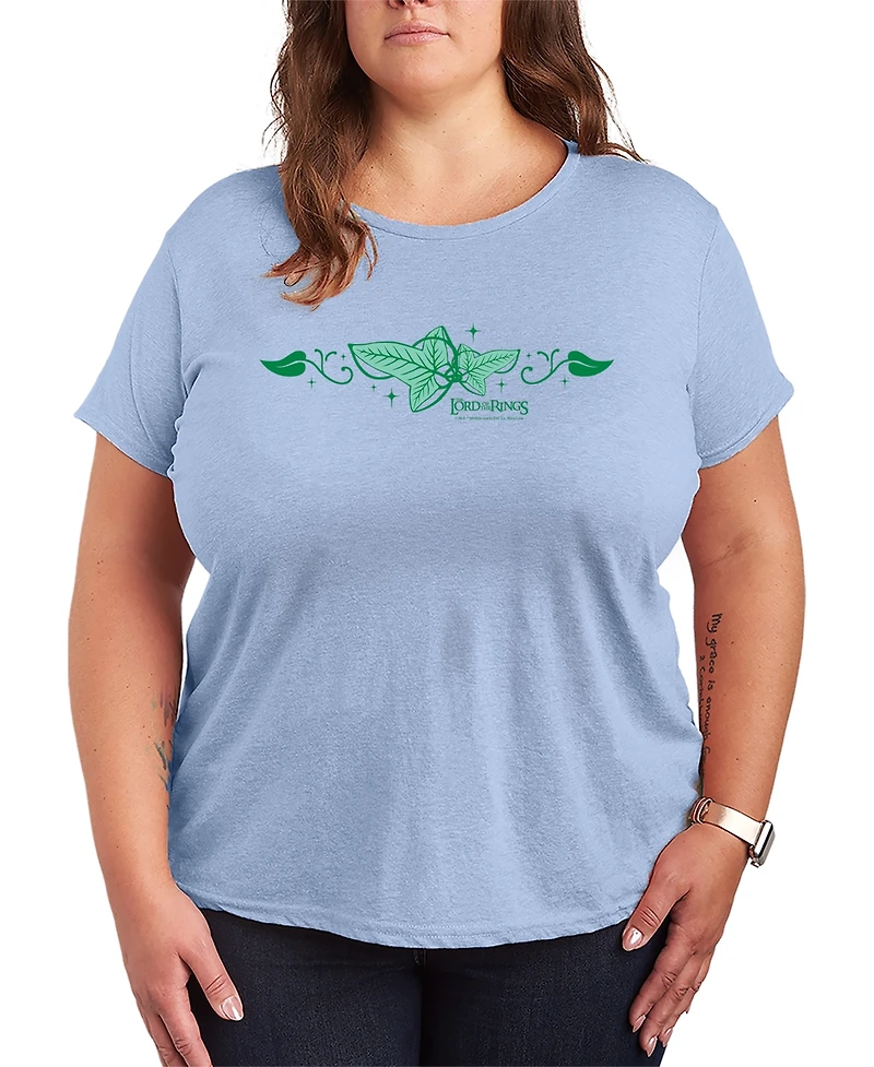 Hybrid Apparel Plus Lord of the Rings Elven Ivy Leaf Brooch Graphic T-Shirt