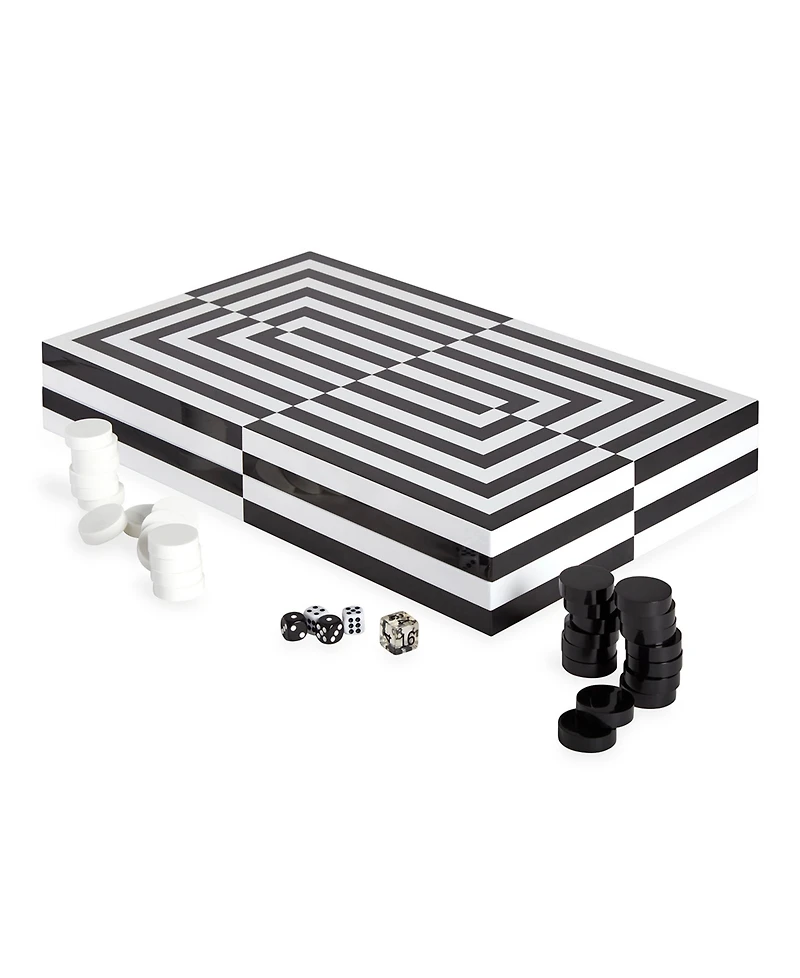 Jonathan Adler Op Art Backgammon Set