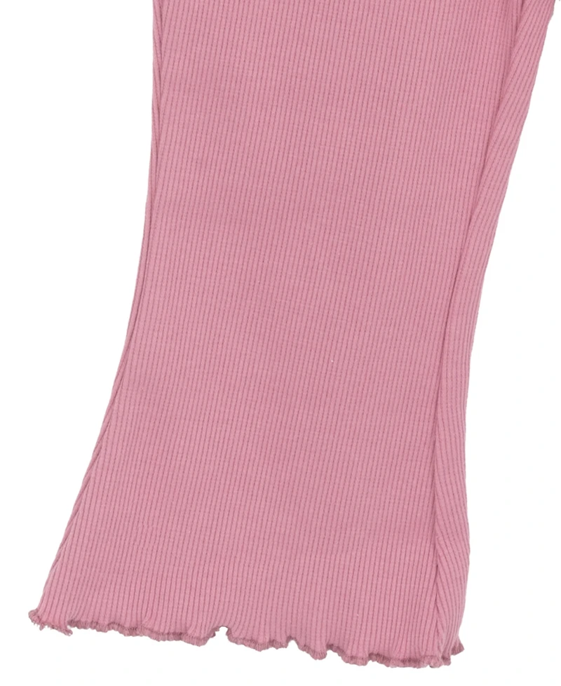 Rare Editions Baby Girls' Pointelle Tiered Ruffle Top and Legging, 2-Piece Set