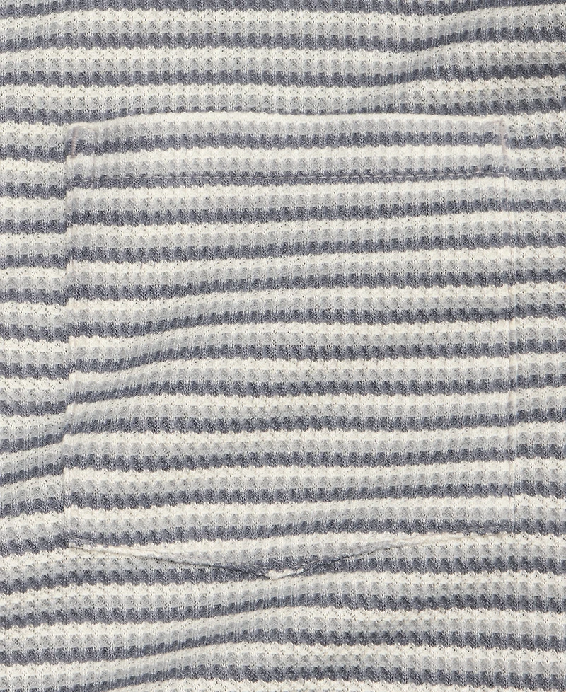 Club Room Men's Textured Knit Striped Popover Polo Shirt, Macy's Exclusive
