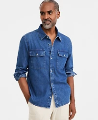 Club Room Men's Denim Overshirt, Macy's Exclusive