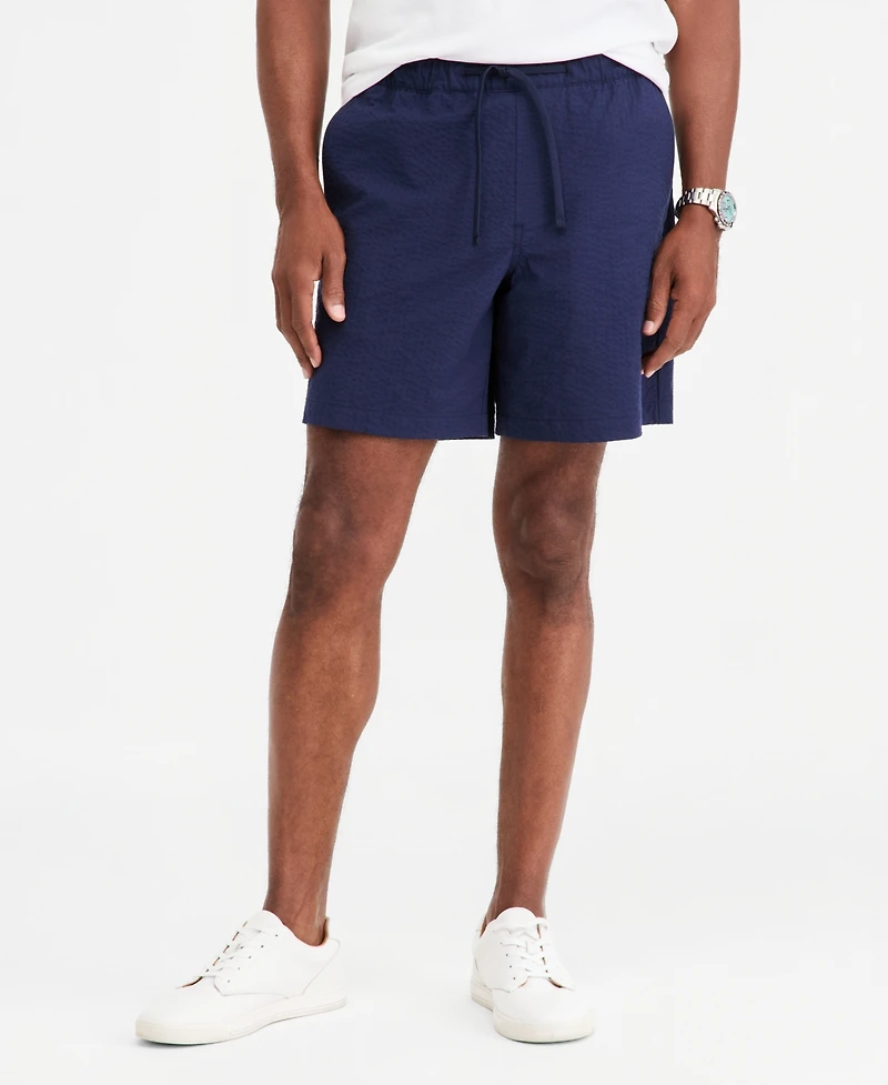 Club Room Men's Seersucker 7" Shorts, Macy's Exclusive
