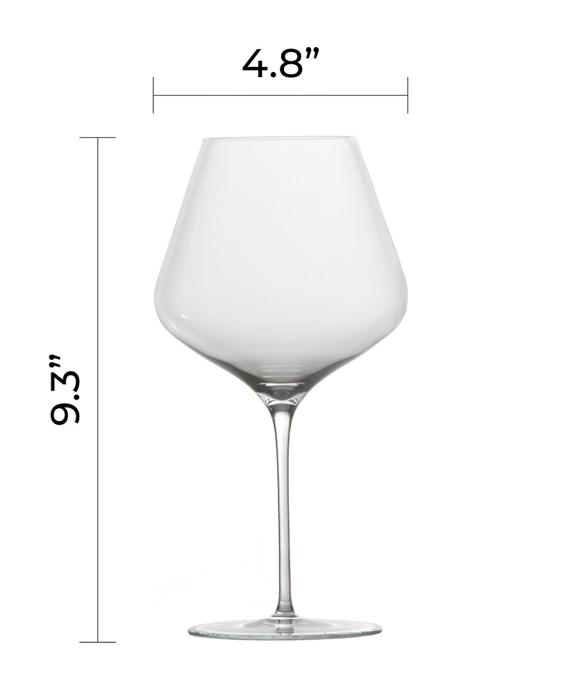 Zwiesel Glas Nektar Handmade Burgundy Glasses, Set of 2