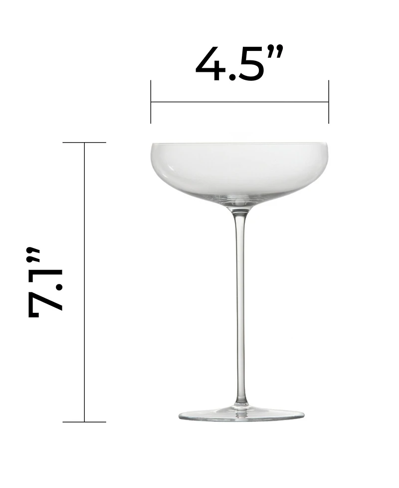 Zwiesel Glas Ciero Coupe Martini Glasses, Set of 2