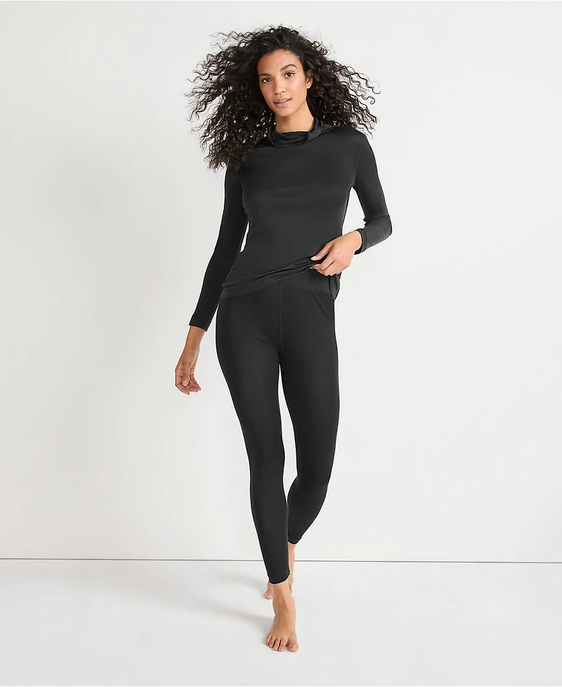 Lands' End Women's Silk Interlock Long Underwear Leggings Pants