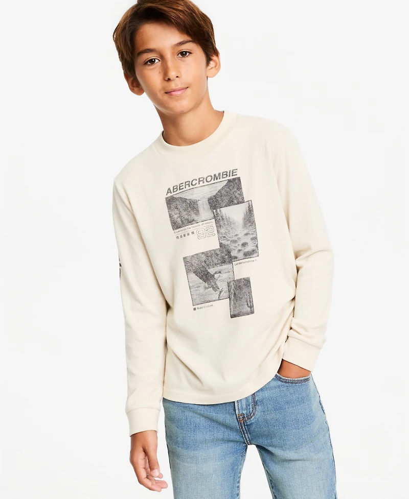 abercrombie kids Boys' 5-18 Long-Sleeve Athletic Department T-Shirt