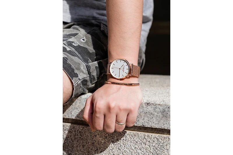 Victoria Hyde London Man Watch Minimalist Stainless steel strap Watch