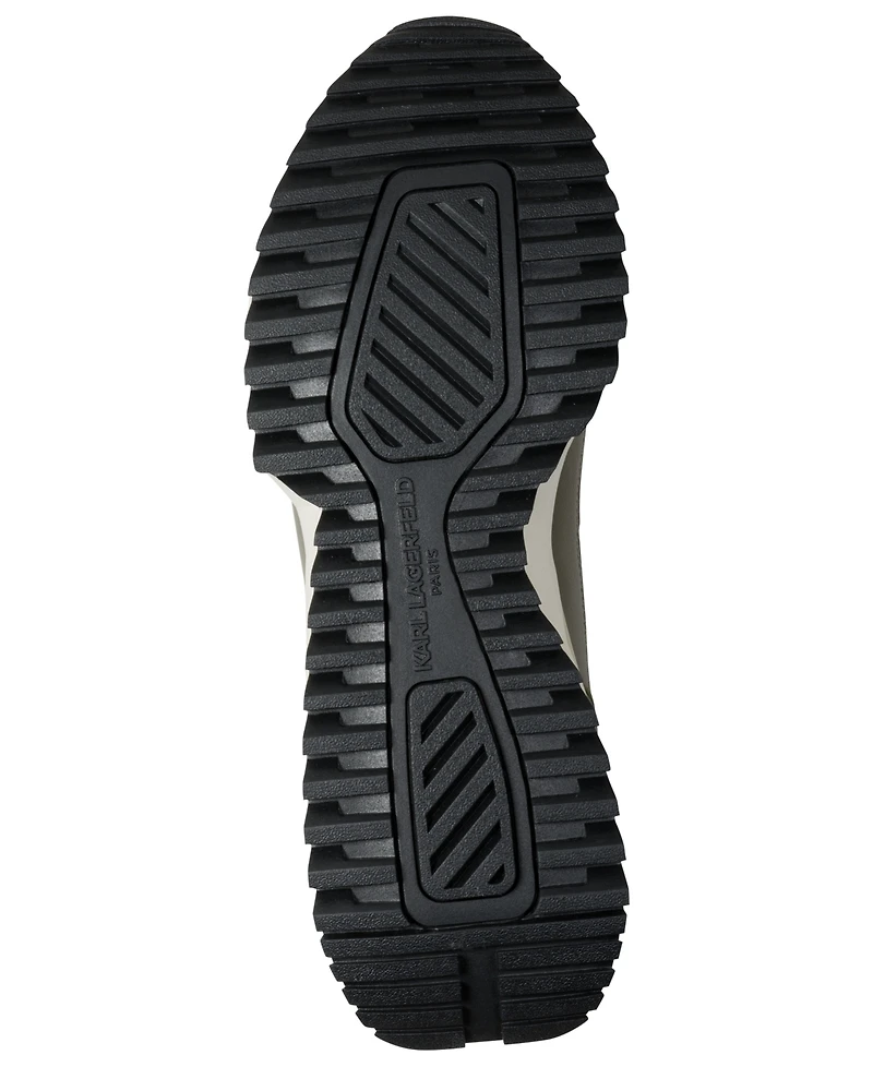 Karl Lagerfeld Men's Clovis Mixed-Media Lace-Up Runner Sneakers