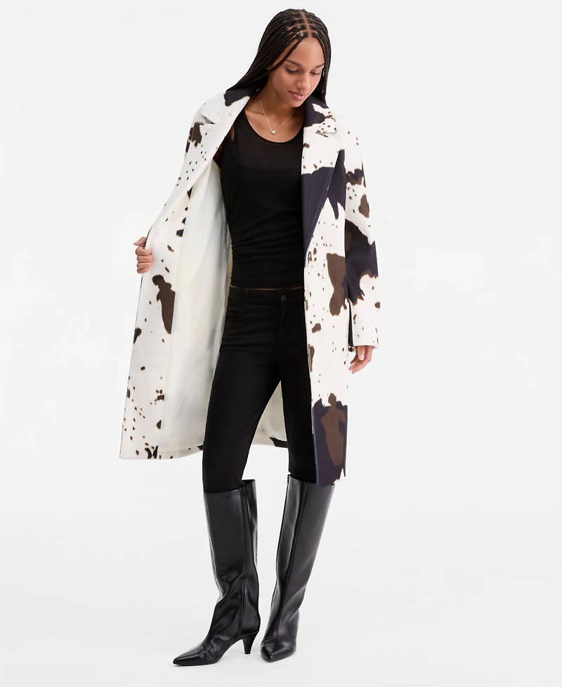 CoffeeShop Juniors' Long Single-Breasted Walker Coat