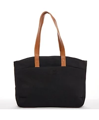 Susu Women's Canvas Laptop Tote Bag Commuter Work Everyday Shoulder Purse