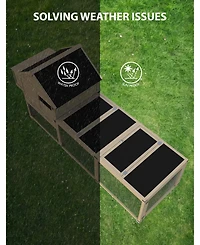 Gaomon Wooden Chicken Coop for Chickens with Run for Outdoor Storage