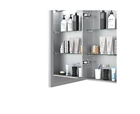 Casainc 30"W x 32"H Led Lighted Medicine Cabinet with Mirror, Anti-Fog Bathroom Mirror Cabinet